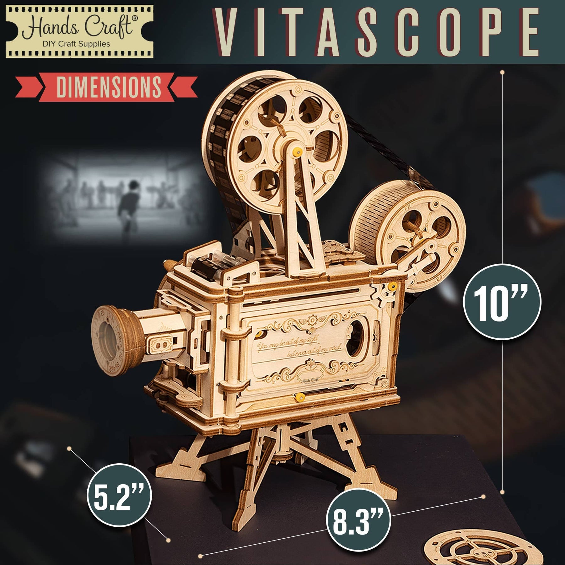 Hands Craft Model Kits > Other Model Kits DIY Wooden Puzzle: Vitascope 850005994275 LK601