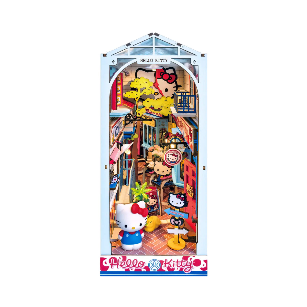 Hands Craft Model Kits > Other Model Kits Hello Kitty® Town Square - Diy Book Nook Kit 810101581168 TGBH01