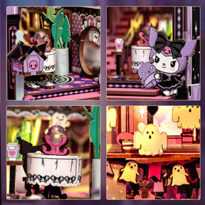 Hands Craft Model Kits > Other Model Kits Kuromi Spooky House - DIY Book Nook Kit 810101581755 HCB108