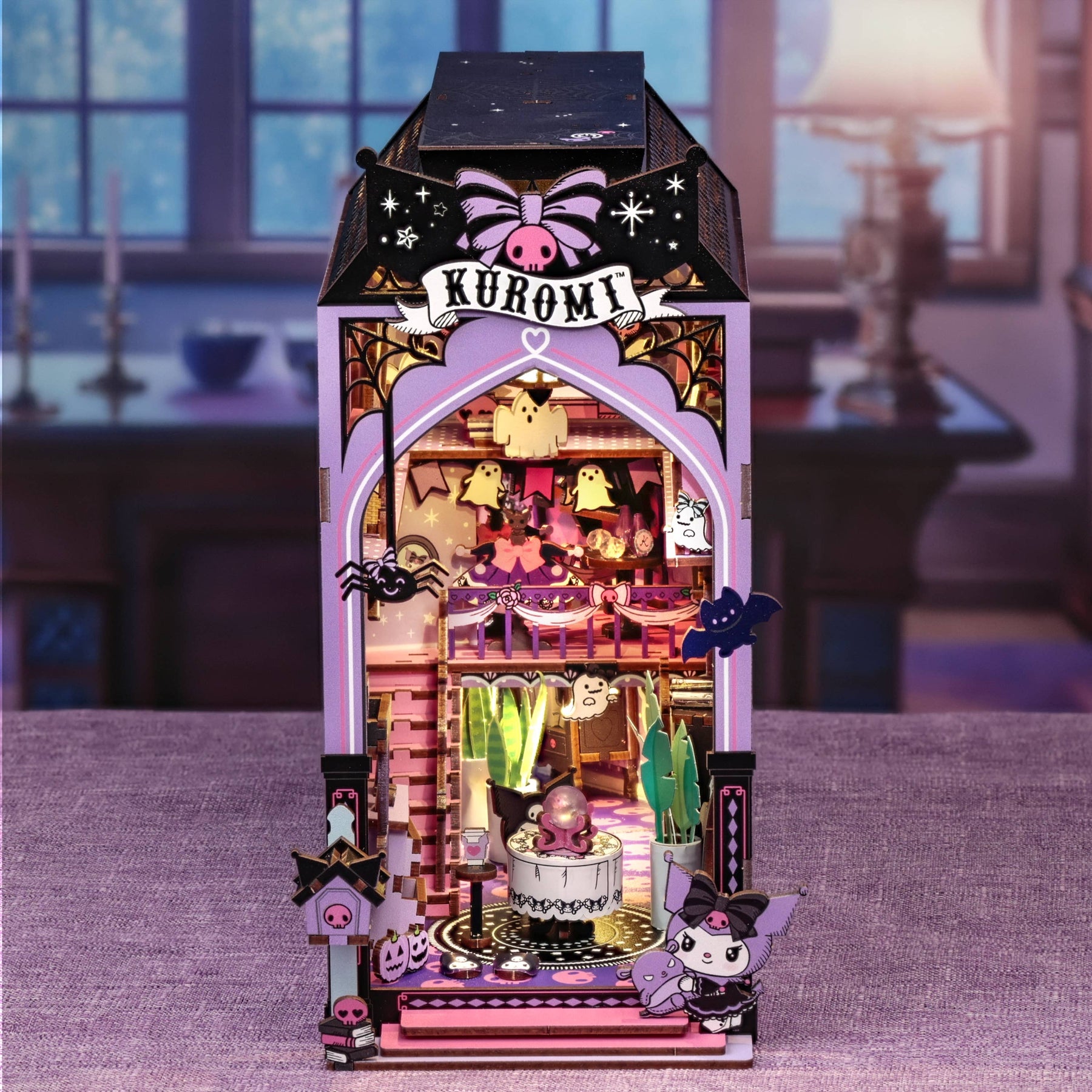 Hands Craft Model Kits > Other Model Kits Kuromi Spooky House - DIY Book Nook Kit 810101581755 HCB108