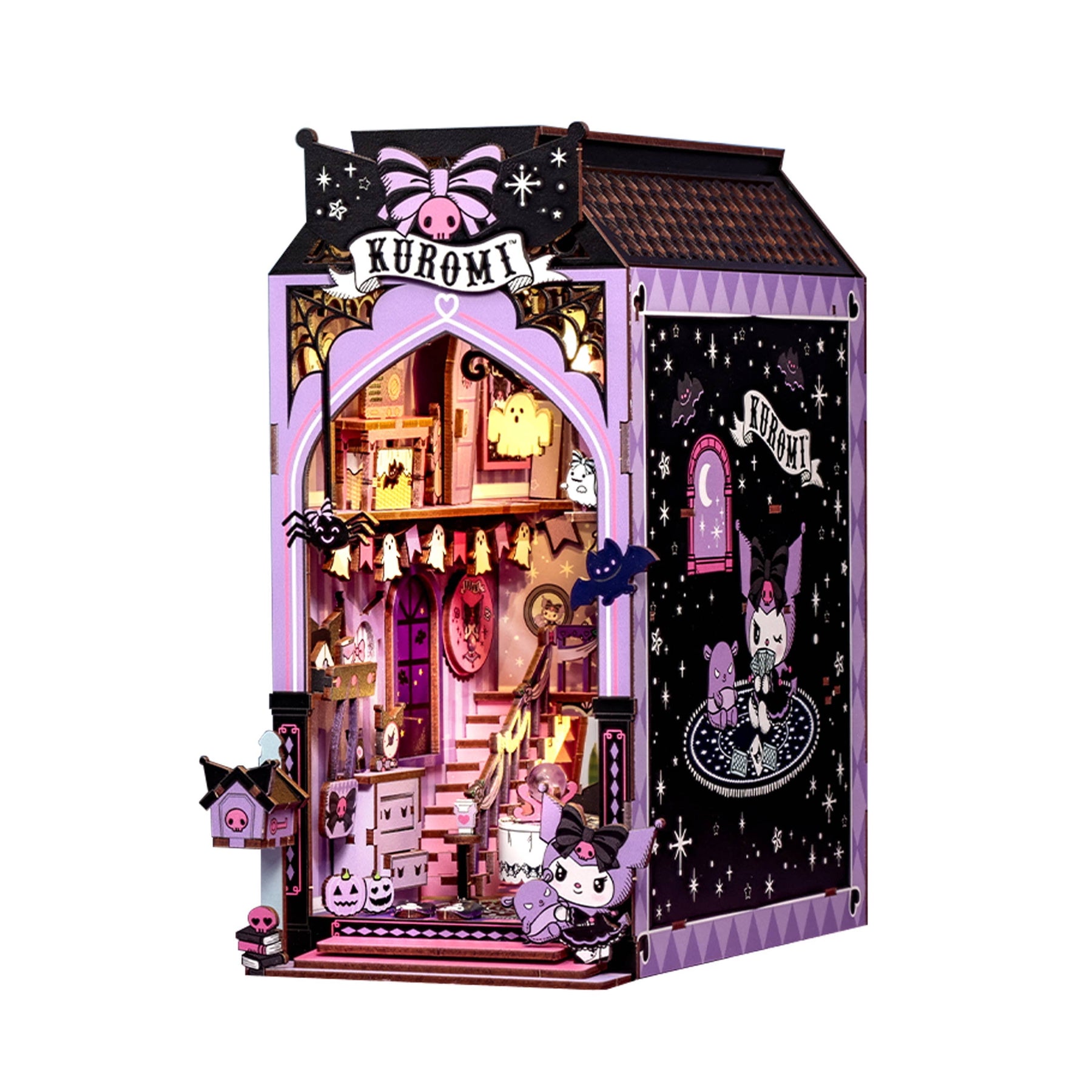 Hands Craft Model Kits > Other Model Kits Kuromi Spooky House - DIY Book Nook Kit 810101581755 HCB108