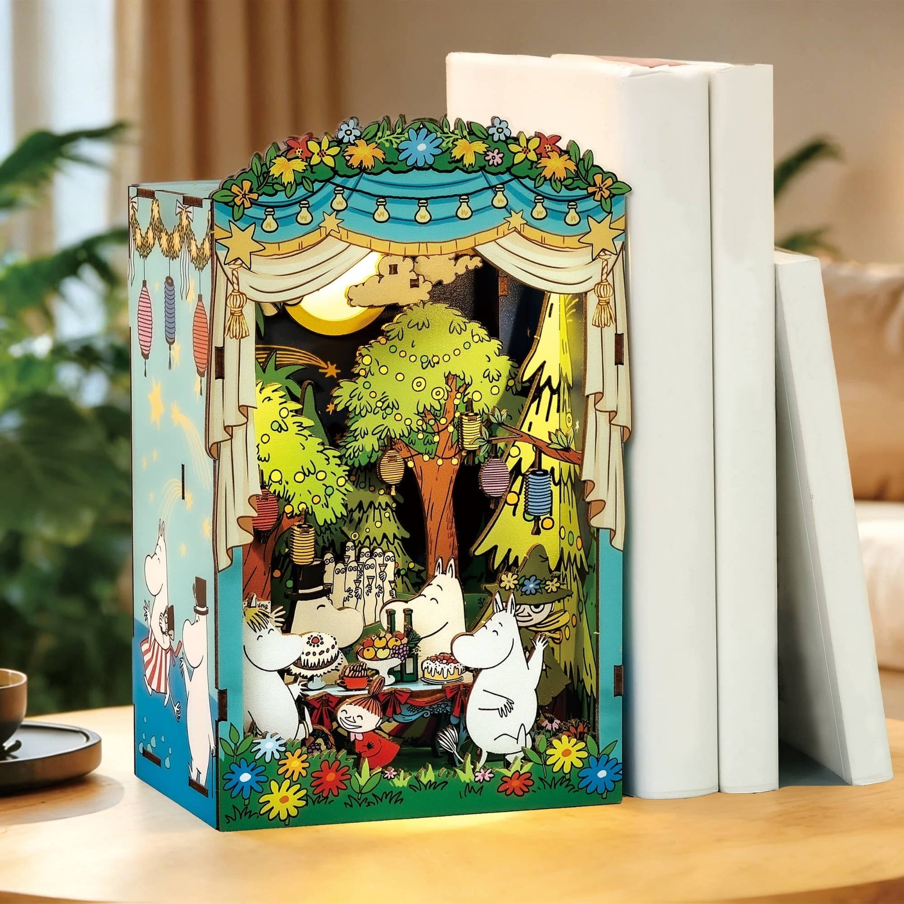 Hands Craft Model Kits > Other Model Kits Moomin Moominous Dance Party  - DIY Book Nook Kit 810101582936 HCB206