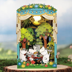 Hands Craft Model Kits > Other Model Kits Moomin Moominous Dance Party  - DIY Book Nook Kit 810101582936 HCB206