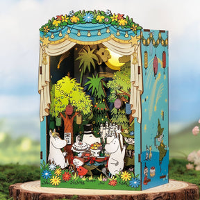 Hands Craft Model Kits > Other Model Kits Moomin Moominous Dance Party  - DIY Book Nook Kit 810101582936 HCB206