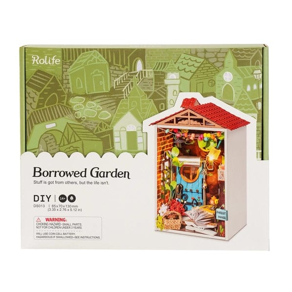 Hands Craft Puzzles > 3D Puzzles Diy Miniature House Kit: Borrowed Garden 850026738537 DS013