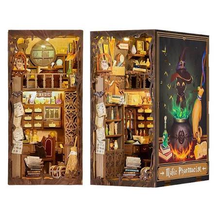Hands Craft Puzzles > 3D Puzzles Hands Craft: DIY Book Nook Kit - Magic Pharmacist 810101581014 HCB101