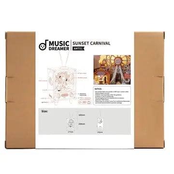 Hands Craft Puzzles > 3D Puzzles Hands Craft: DIY Mechanical Music Box - Sunset Carnival 6946785119152 AMT01