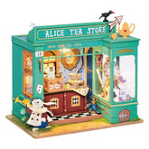 Hands Craft Puzzles > 3D Puzzles Hands Craft: DIY Miniature House Kit - Alice's Tea Store 810101580406 DG156