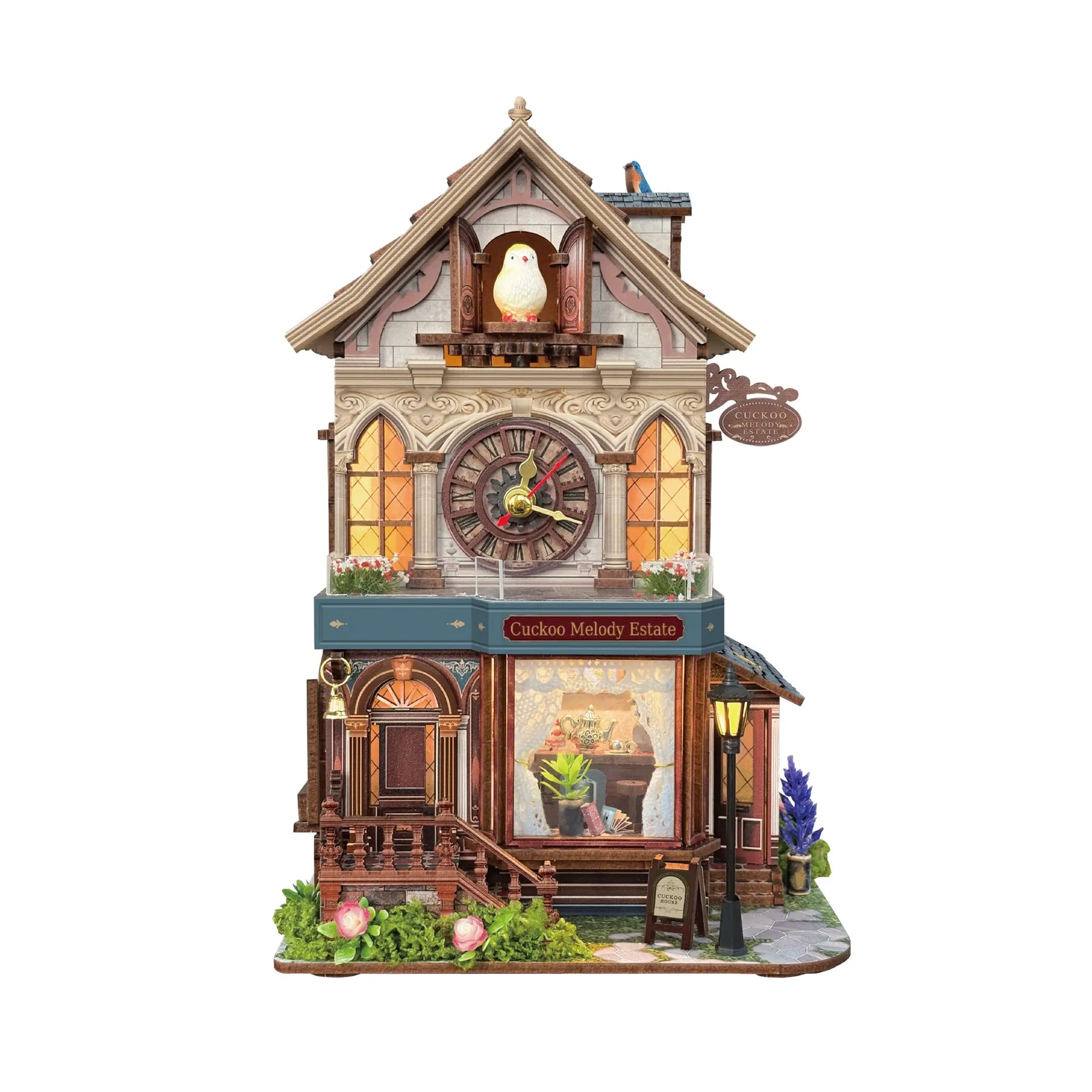 Hands Craft Puzzles > 3D Puzzles Hands Craft: DIY Miniature House Kit - Cuckoo Melody Estate 810101583803 MIN703