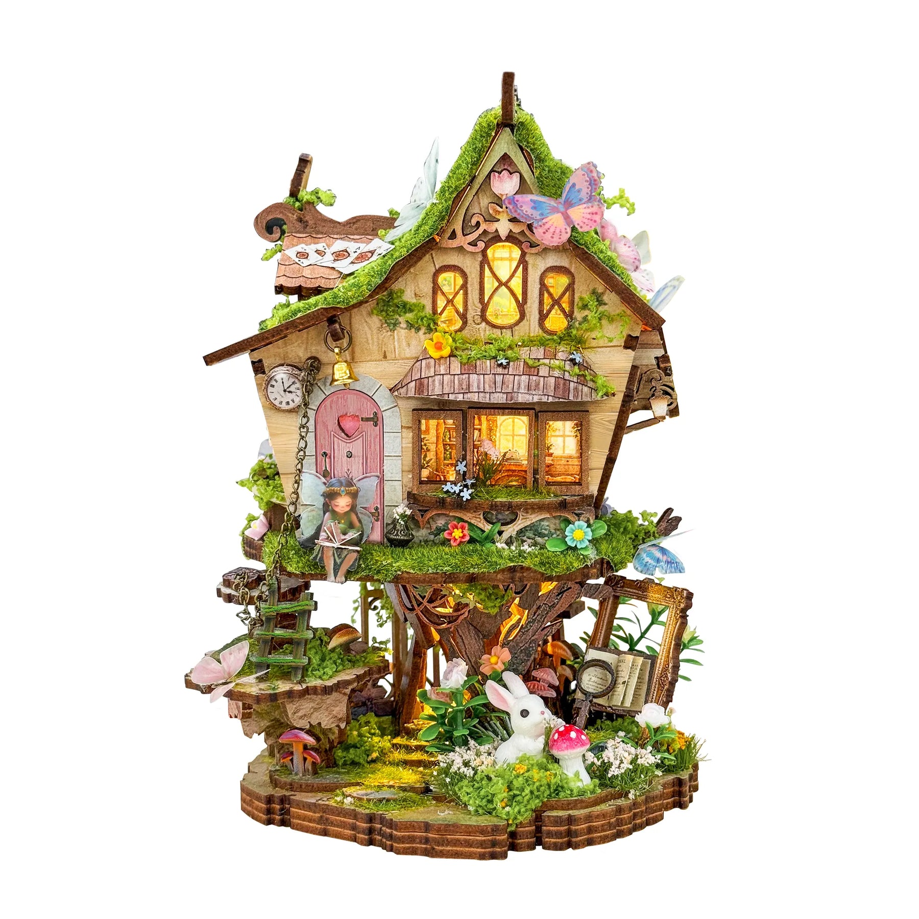 Hands Craft Puzzles > 3D Puzzles Hands Craft: DIY Miniature House Kit - Fairytale Treehouse 810101583780 MIN701