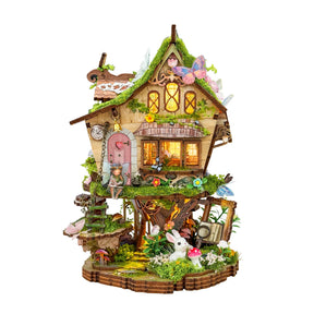 Hands Craft Puzzles > 3D Puzzles Hands Craft: DIY Miniature House Kit - Fairytale Treehouse 810101583780 MIN701