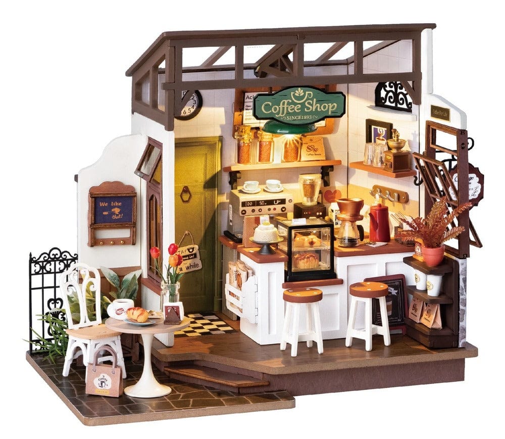 DIY Miniature Dollhouse Kit  Breezy Time Cafe – Hands Craft US, Inc.