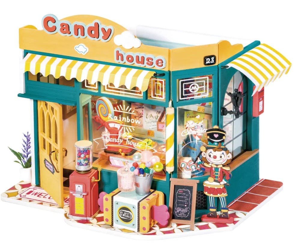 Hands Craft Puzzles > 3D Puzzles Hands Craft: DIY Miniature House Kit - Rainbow Candy House 810101580642 DG158