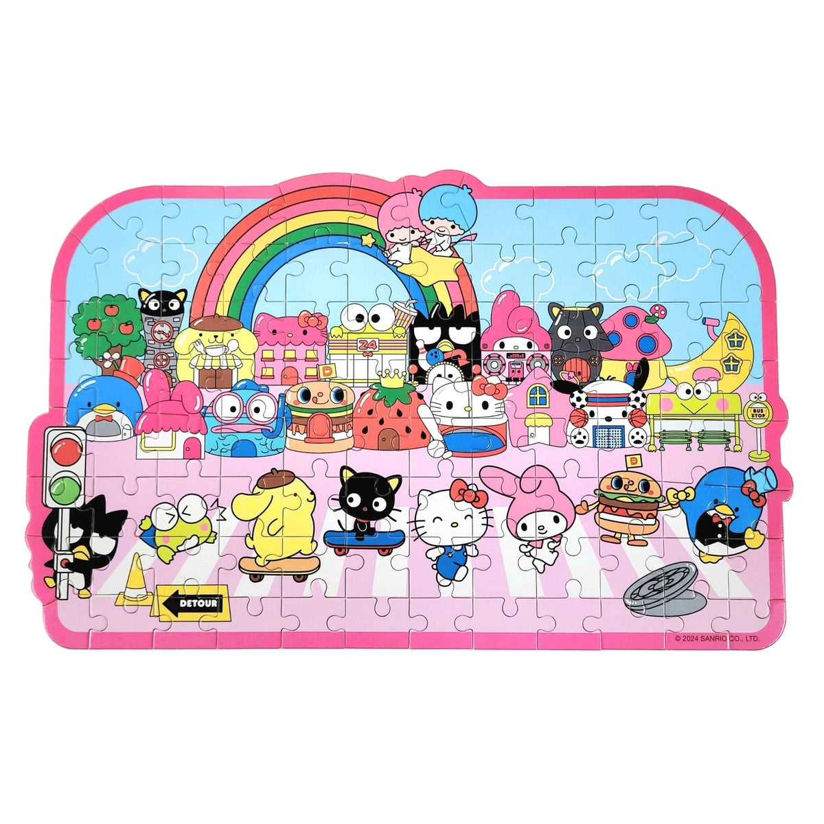 Hands Craft Puzzles > Jigsaw Puzzles Hello Kitty® and Friends Jigsaw Puzzle: Street with Shops 810101581328 JPZ106