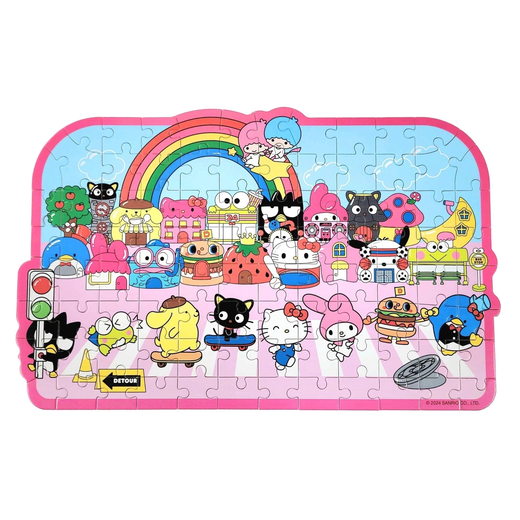 Hands Craft Puzzles > Jigsaw Puzzles Hello Kitty® and Friends Jigsaw Puzzle: Street with Shops 810101581328 JPZ106