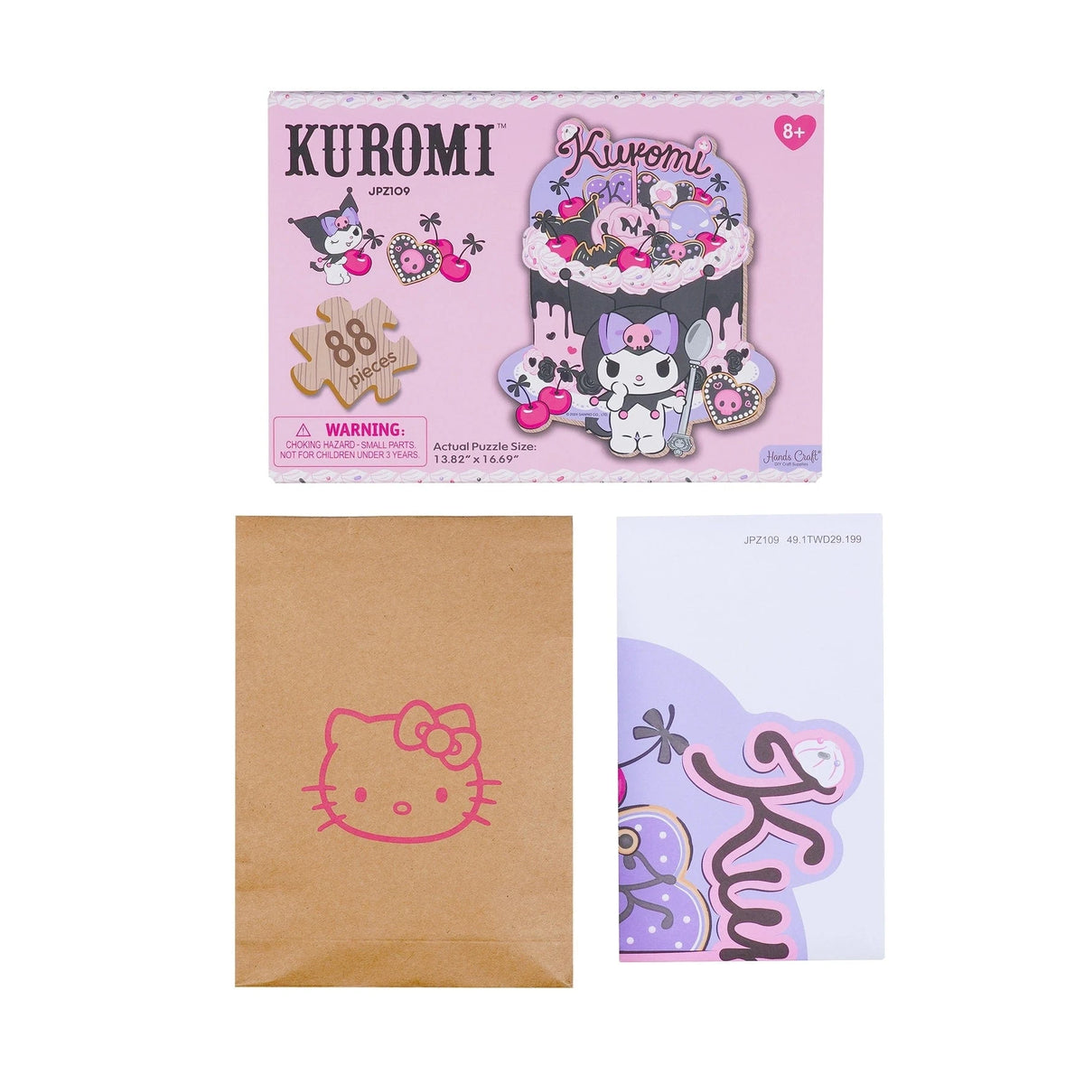 Hands Craft Puzzles > Jigsaw Puzzles Hello Kitty® Jigsaw Puzzle: Kuromi Cherries and Cookies 810101581342 JPZ109