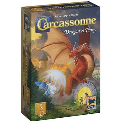 Hans im Glü | ck Board Games > Expansion Carcassonne Exp3 (V3.1) : Dragon & Fairy EN 3558380131694 HIGCARC05EN