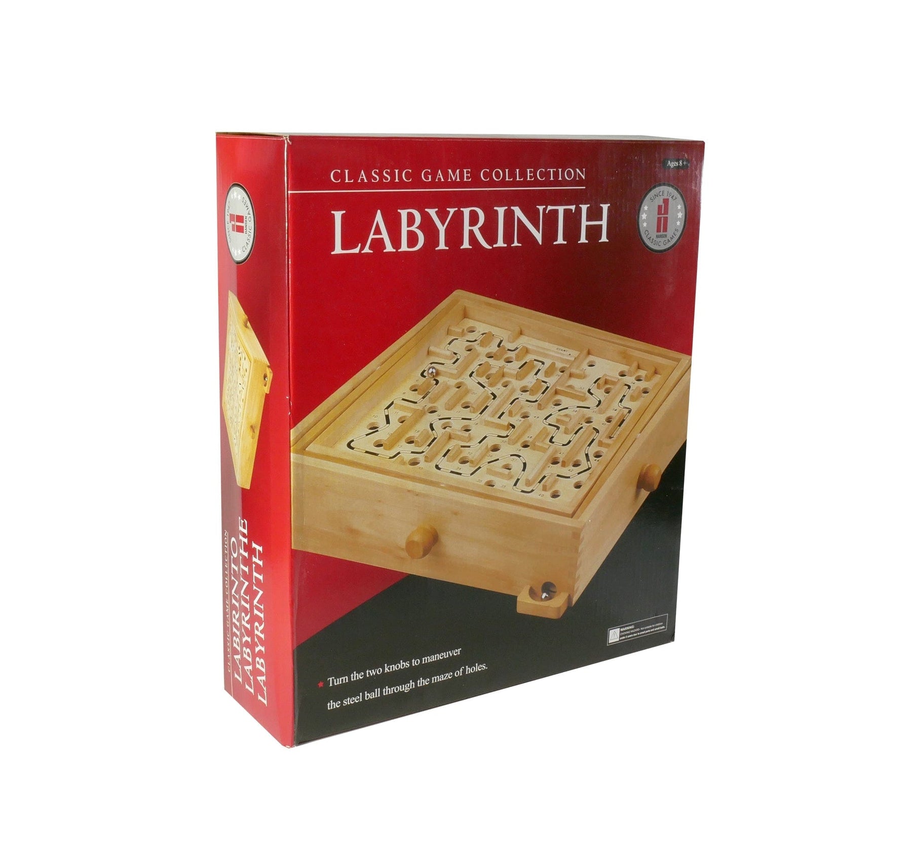 Hansen Board Games > Large Box Games Wooden Labyrinth: Classic Game Collection 025766210012