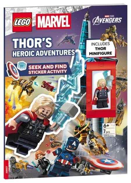 HarperCollins Decor > Stickers LEGO MARVEL THORS HEROIC ADVENTURES SEEK AND FIND STICKER ACTIVITY BOOK TP (Release Date: 10/14/2026) 9780063579699 0826HC0957