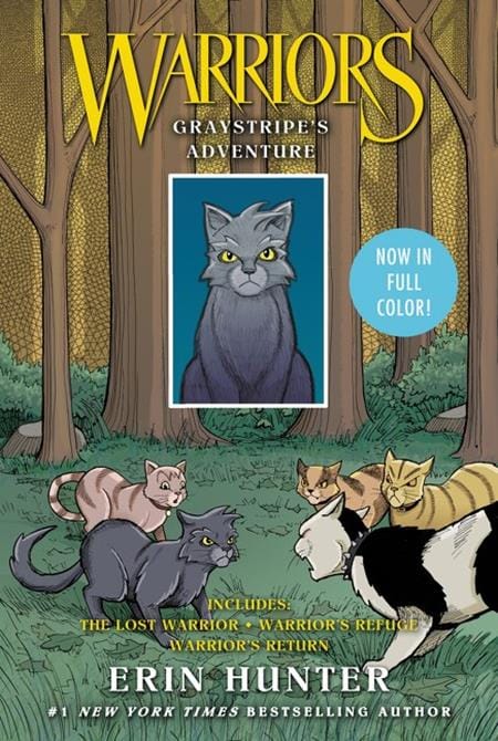 HarperCollins Graphic Novel WARRIORS GRAYSTRIPES ADVENTURE 3 IN 1 TP 9780062573001 0626HC0879
