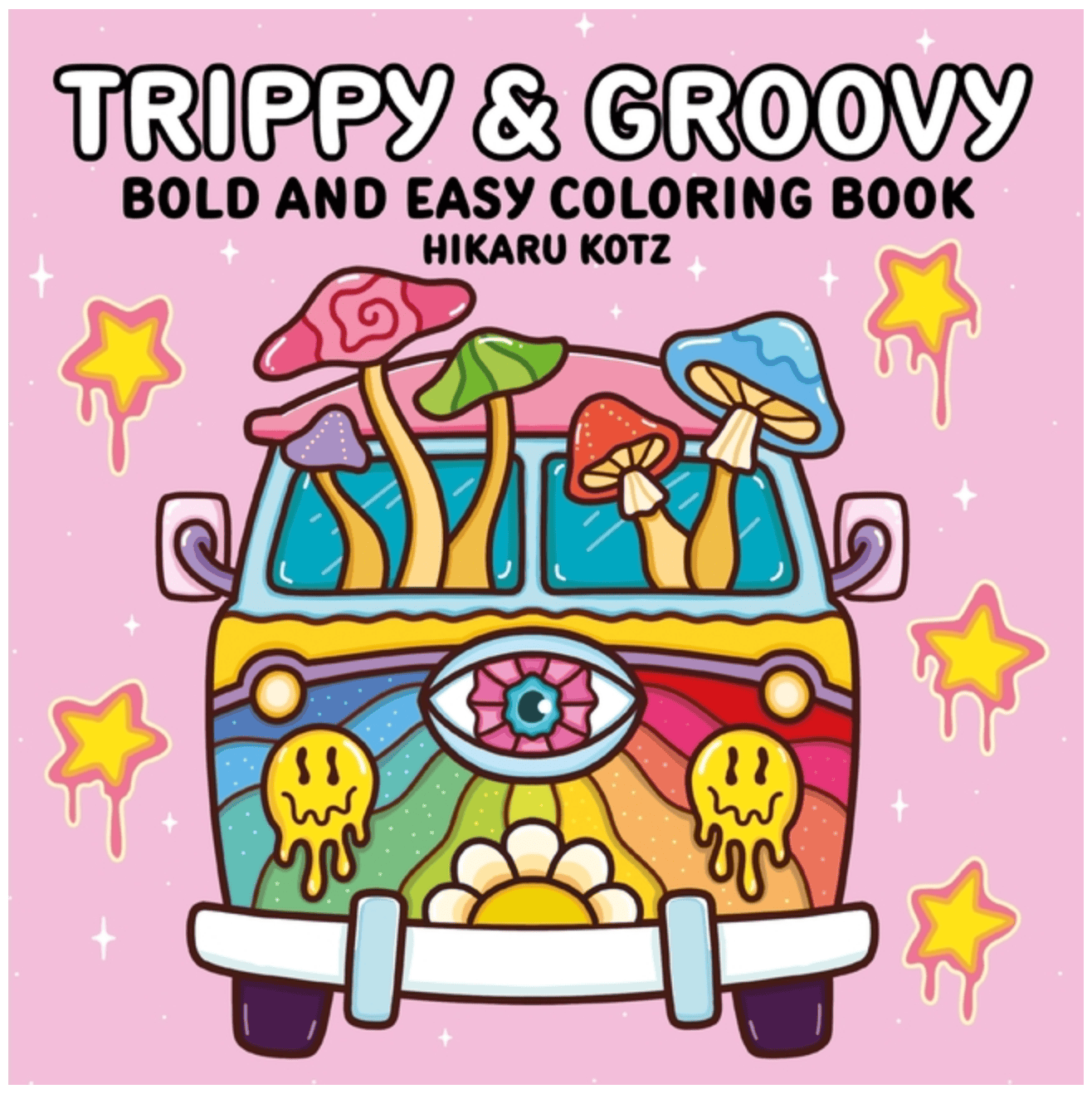 Harperpop Books > Coloring Books Trippy & Groovy: Bold and Easy Coloring Book 9780063514485 ING-9780063514485