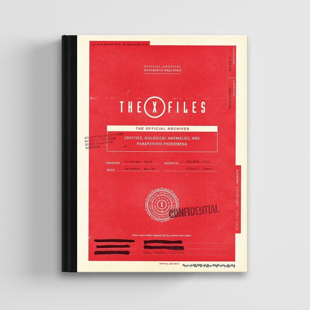 Harry N. Abrams Books > True Crime & Conspiracy > Paranormal & Extraterrestrial The X-FILES: The Official Archives, Cryptids, Biological Anomalies, and Parapsychic Phenomena - Hardcover 9781419735172 MC-25108