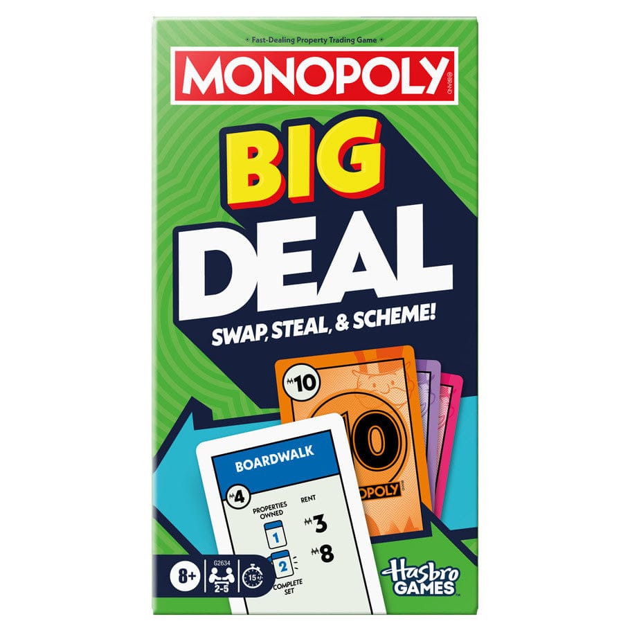 Hasbro Board Games > Card Games Monopoly Big Deal 195166307718 HSBG2634