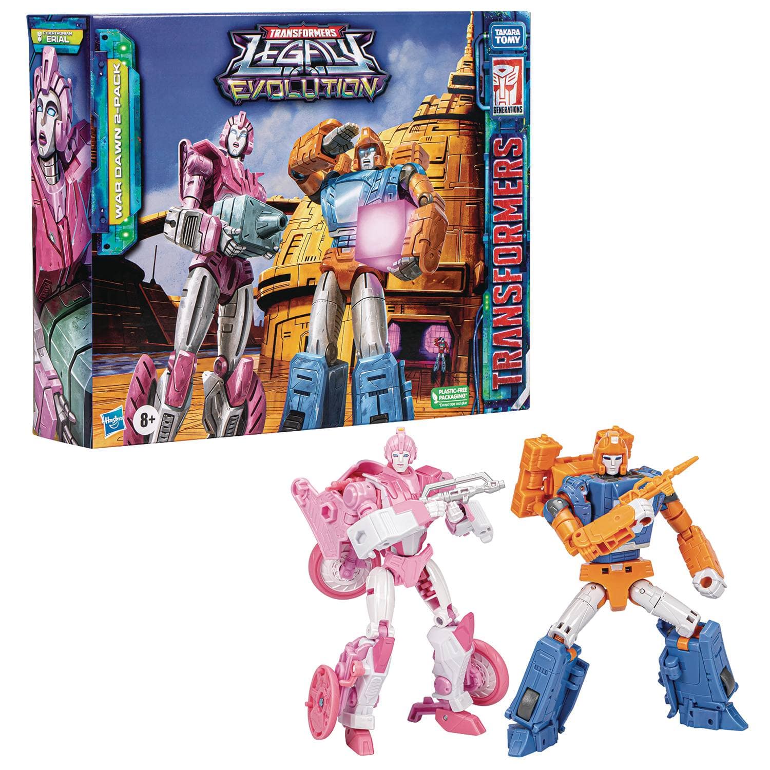 Hasbro Toys > Action Figures > Animation Transformers Legacy EV War Dawn Deluxe 2PK 5010996116314 JUL239798