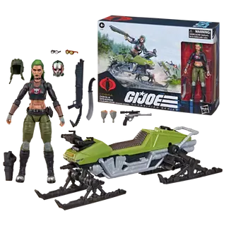 G.I. Joe - Classified Series - #194, Zanya and Dreadnok Chameleon (Swamp Skier) Vehicle