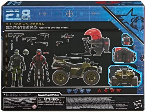 Hasbro: G.I. Joe Classified Series - Snake Eyes & Varmint 2pk (Trubble Bubble)