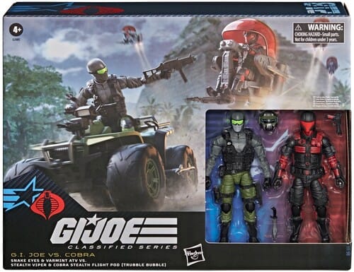 Hasbro: G.I. Joe Classified Series - Snake Eyes & Varmint 2pk (Trubble Bubble)