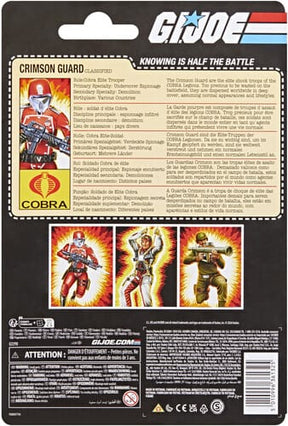 Hasbro Toys > Action Figures > G.I. Joe Classified Series G.I. Joe - Classified Series: Retro Cardback - Crimson Guard 5010996361325 HSBOG2290