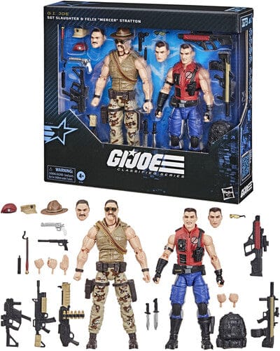 Hasbro Toys > Action Figures > G.I. Joe Classified Series Hasbro: G.I. Joe Classified Series - Sgt. Slaughter & Felix "Mercer" Stratton 2pk 5010996317117 HSBOG1234