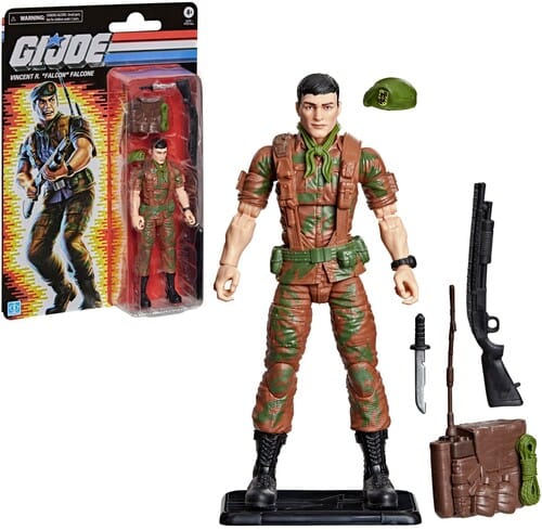 Hasbro Toys > Action Figures > G.I. Joe Classified Series Hasbro: G.I. Joe Classified Series - Vincent R. "Falcon" Falcone (Retro Cardback) 5010996361301 HSBOG2296