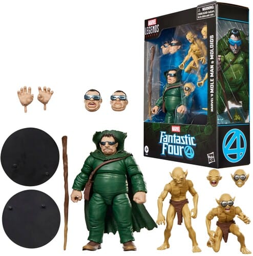 Hasbro Toys > Action Figures > Marvel Legends Hasbro: Marvel Legends - Mole Man & Moloids (Fantastic Four Comics) 5010996411228 HSBOG2071