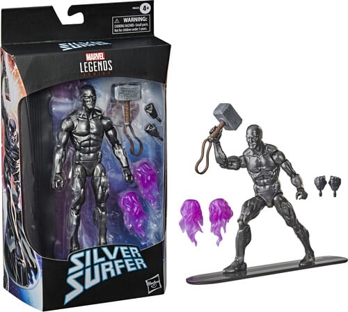 Hasbro Toys > Action Figures > Marvel Legends Hasbro: Marvel Legends - Obsidian Silver Surfer w/ Mjolnir (Avengers) 5010993800858 HSBOF0222