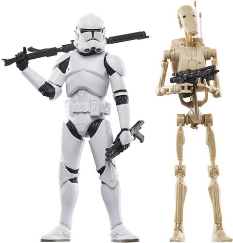 Hasbro Toys > Action Figures > Movie HASBRO COLLECTIBLES: STAR WARS BLACK SERIES - CLONE WARS - CLONE TROOPER & BATTLE DROID ACTION FIGURE 5010996226228 HSBOG0241