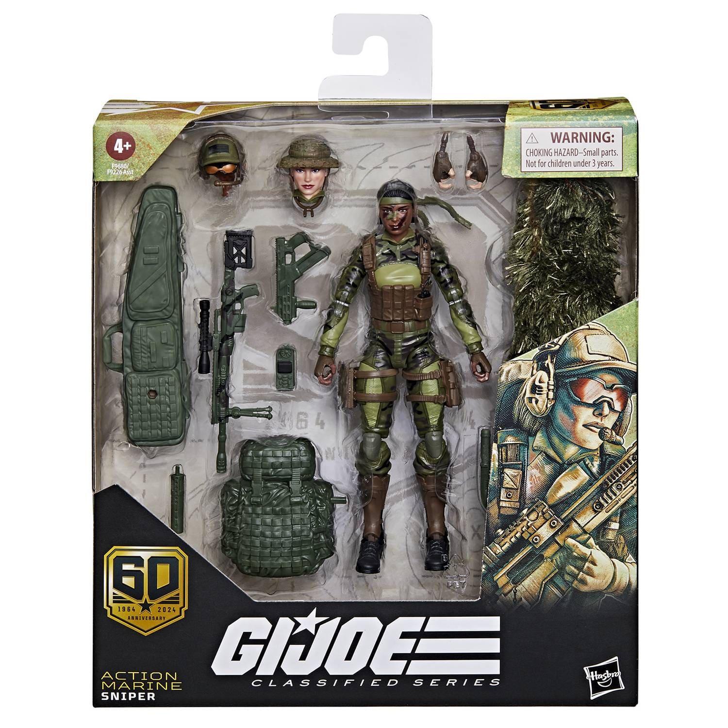 Hasbro Toys > Action Figures > Other Action Figures HASBRO: G.I. JOE CLASSIFIED SERIES - 60TH ANNIVERSARY ACTION MARINE - SNIPER 5010996234209