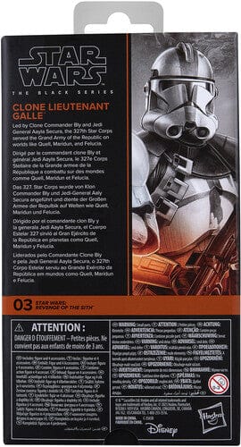 Hasbro Toys > Action Figures > Star Wars Black Series Hasbro: Star Wars Black Series - Clone Lieutenant Galle (Revenge of the Sith) 5010996314185 HSBOG1566