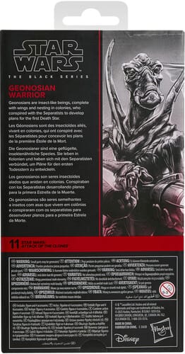 Hasbro Toys > Action Figures > Star Wars Black Series Hasbro: Star Wars Black Series - Geonosian Warrior (Attack of the Clones) 5010996365996 HSBOG2589