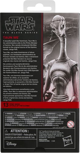 Hasbro Toys > Action Figures > Star Wars Black Series Hasbro: Star Wars Black Series - Taun We (Attack of the Clones) 5010996366009 HSBOG2590