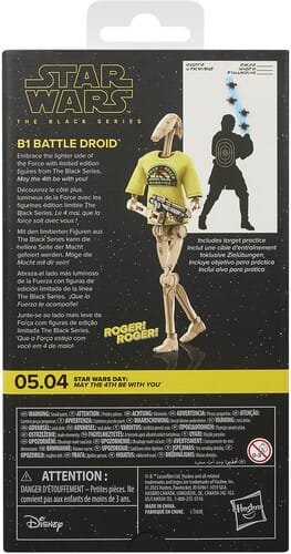 Hasbro Toys > Action Figures > Star Wars Black Series Hasbro: Star Wars: May the 4th Be With You - Black Series - B1 Battle Droid 5010996365965 HSBOG2517