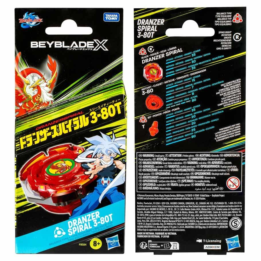 Hasbro Toys > Other Toys Beyblade: X: Dranzer Spiral 3-80T Single Booster 195166265582 HSBF9584