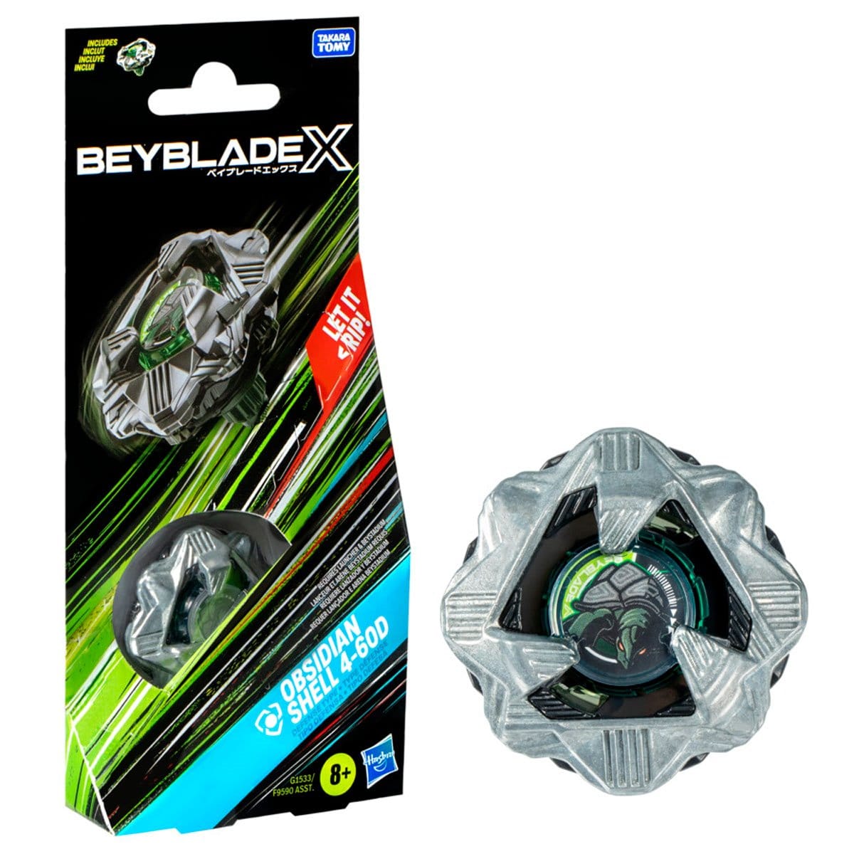 Hasbro Toys > Other Toys Beyblade: X: Obsidian Shell 4-60D Single Booster 195166281001 HSBF9590