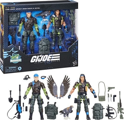 Hashtag Collectibles Toys > Action Figures > Animation HASBRO COLLECTIBLES: G.I. JOE CLASSIFIED SERIES - MAD MARAUDERS 128 - LOW-LIGHT/SPIRIT IRON-KNIFE/NIYOL ACTION FIGURE SET 5010996209986