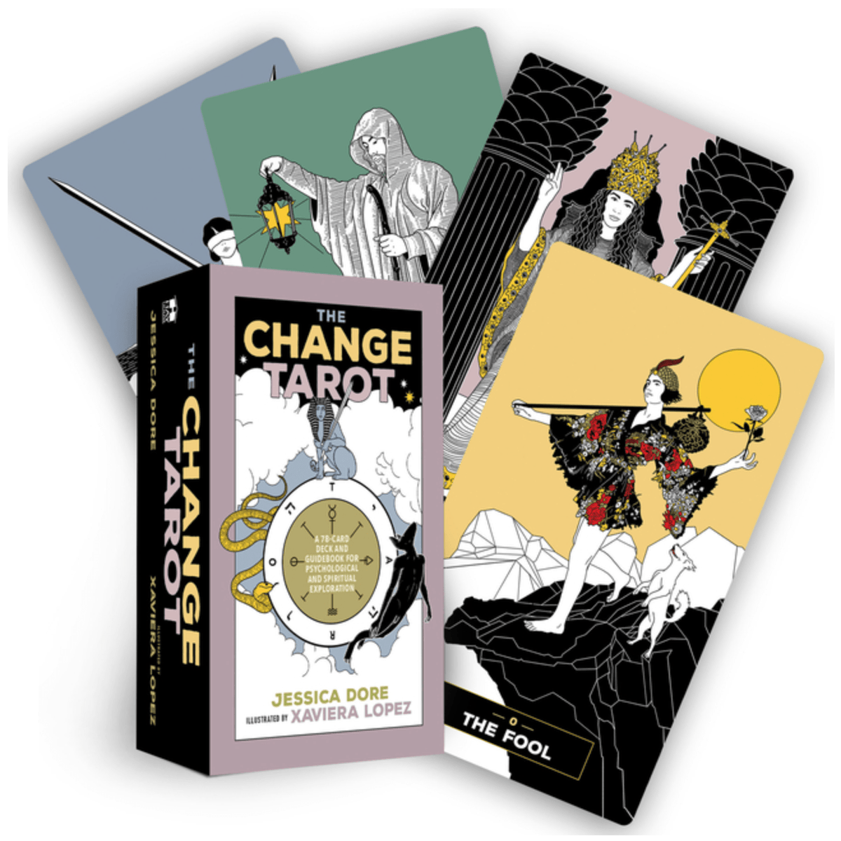 Hay House Tarot Cards The Change Tarot: A 78-Card Deck and Guidebook for Psychological and Spiritual Exploration 9781401974718 1401974716