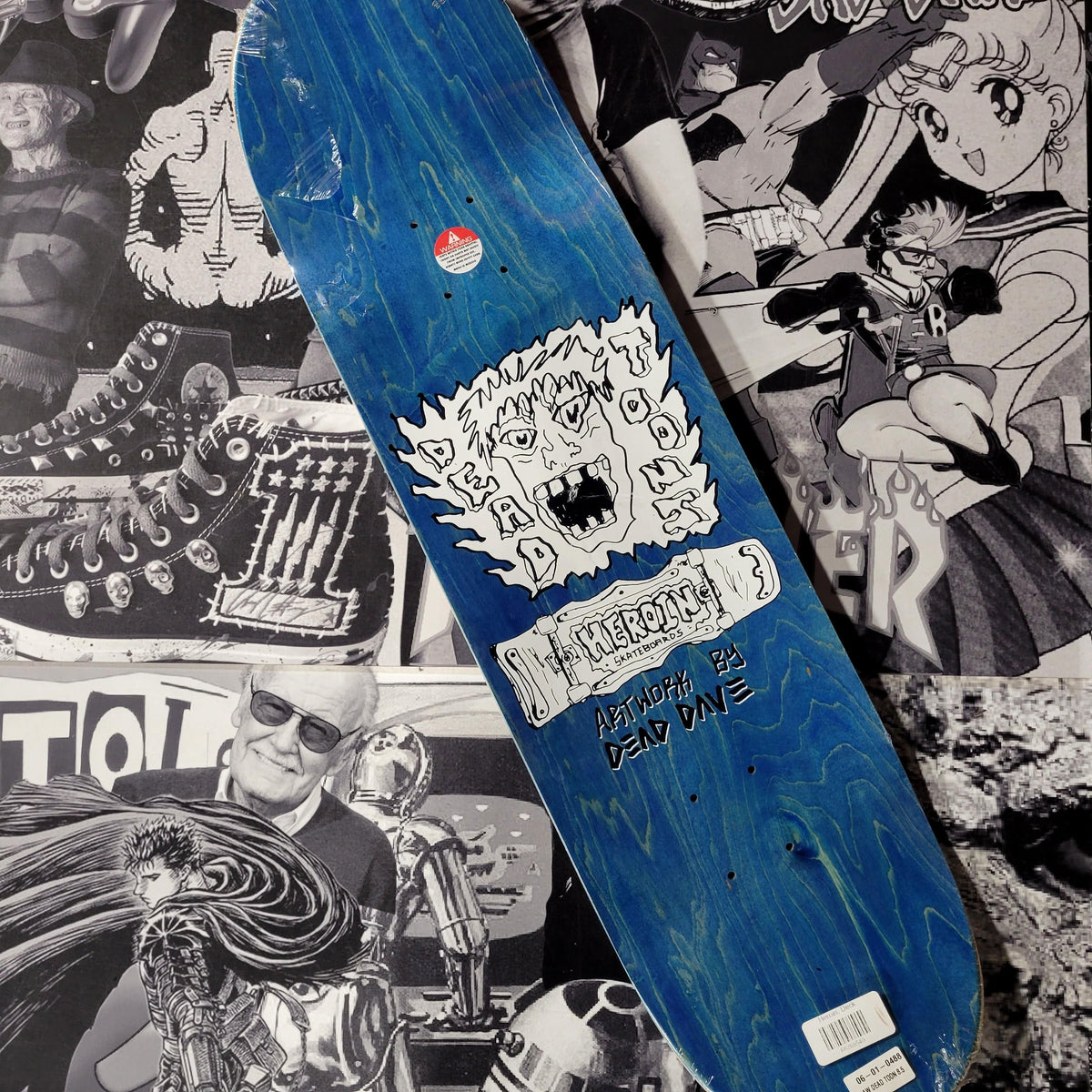 Heroin Skateboards > Decks Heroin: Aaron Wilson Dead Toon Deck, 8.5" 68268540