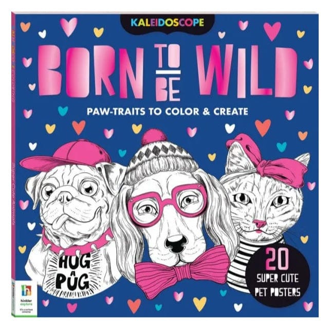 Hinkler Explore Books > Coloring Books Born To Be Wild (Kaleidoscope Coloring Book) 9781488946004 2303148