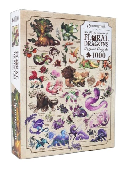 Hit Point Press Puzzles > Jigsaw Puzzles The Field Guide to Floral Dragons (5E D&D): Dragons Puzzle 304369865554 HPP SCR-011