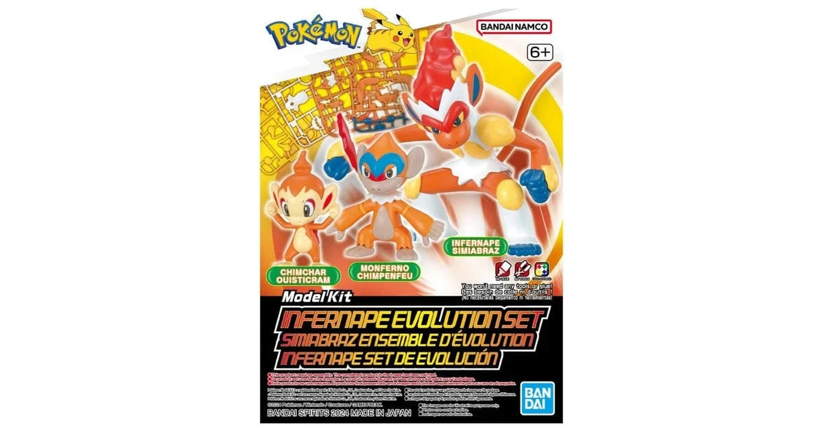HOBBYTIME Model Kits > Gundams Pokémon Model Kit INFERNAPE EVOLUTION SET 4573102665669 BAN/2730255